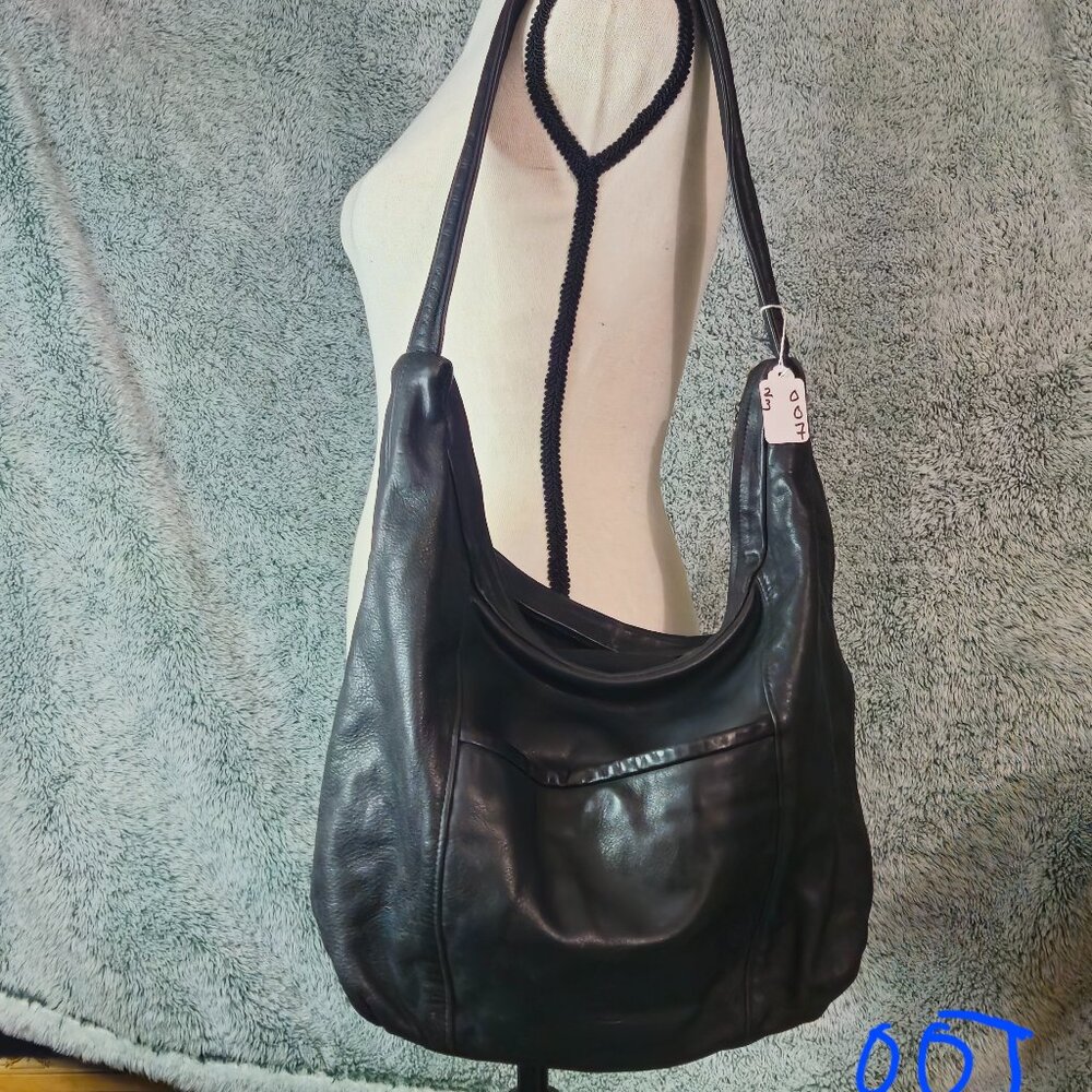 Stone mountain black hobo bag